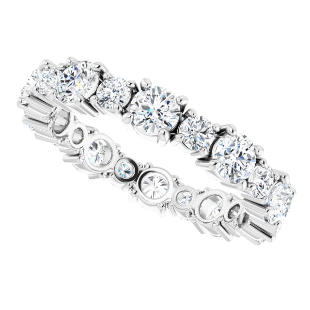 2.30 ct. Round Diamond Eternity Band-VIRABYANI